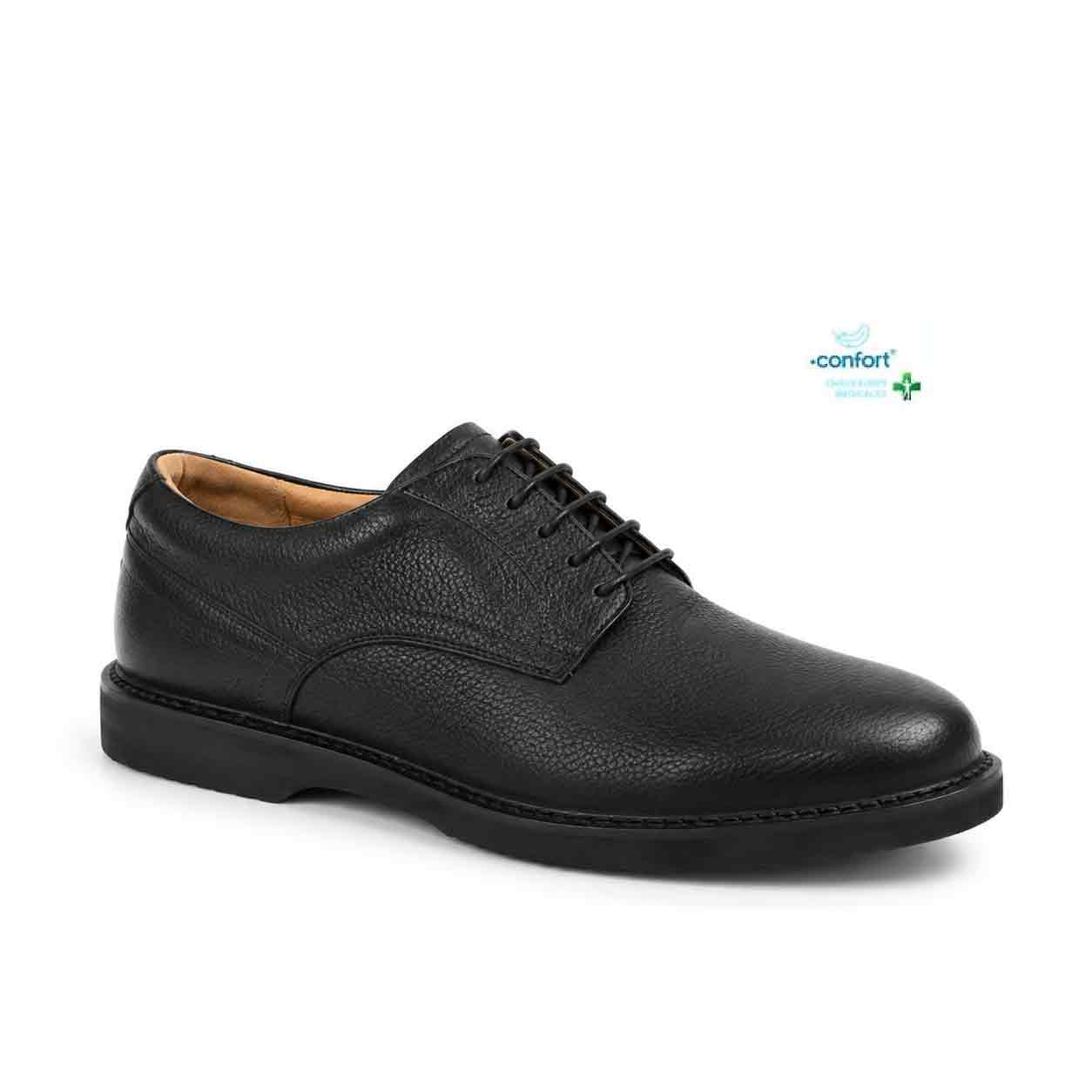 CHAUSSURE HOMME MEDICALE  CONFORT+ 122 NOIR  Chaussures confort Maroc